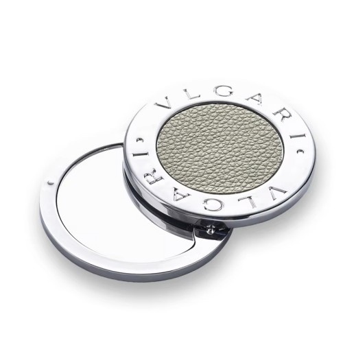 Round Compact Pocket Mirror With PU Pouch