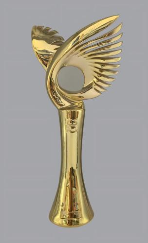 Custom Football Trophy with Electroplating Finish